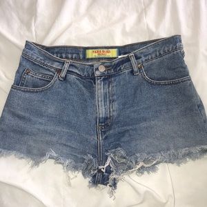 High Waisted Paris Blues Denim Shorts